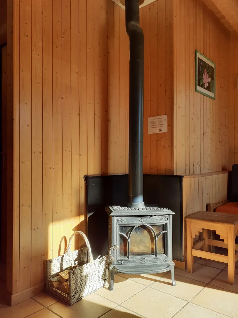 Poêle à bois – Chalet Colchique (1)